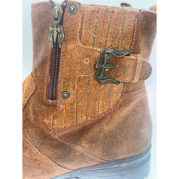 MARK NASON Lounge U Rock Boot‎ Cross Brown Suede Leather Shoe Mens Buckle Chukka main image 6